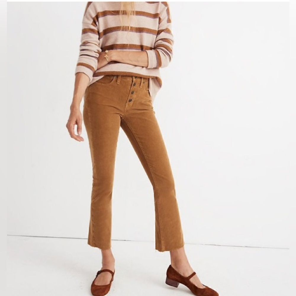 Madewell Cali Demi boot corduroy jeans 25